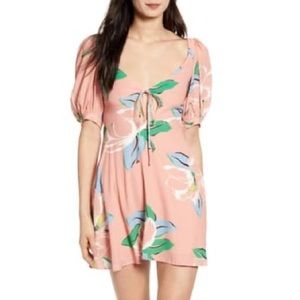 REVOLVE Pink Floral Mini Dress